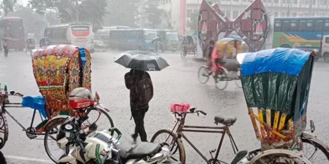 ভারি বৃষ্টিপাতের পূর্বাভাস সারাদেশে